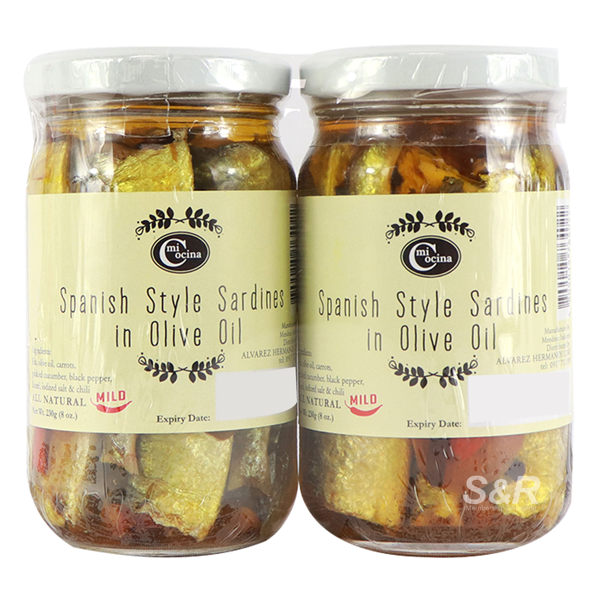 Mi Cocina Spanish Style Sardines in Olive Oil 2 jars